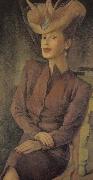 Diego Rivera Portrait of Malin oil